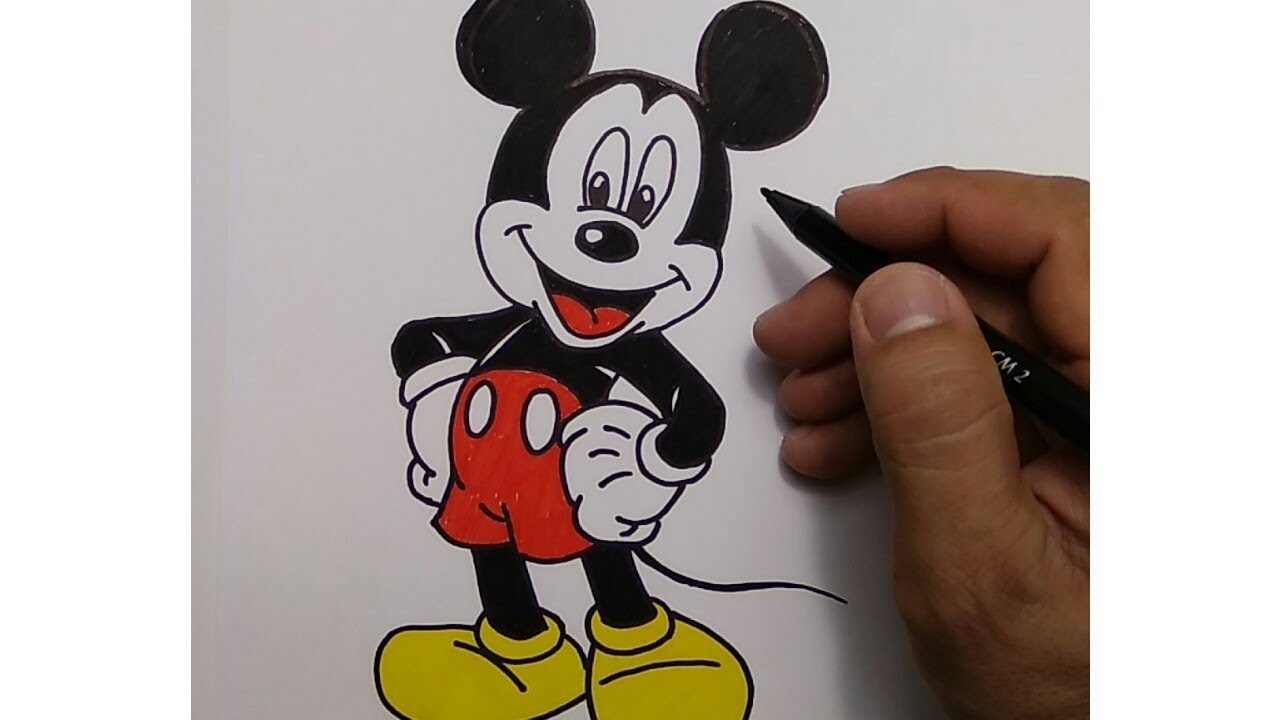 Detail Sketsa Gambar Mickey Mouse Untuk Anak Anak Nomer 17