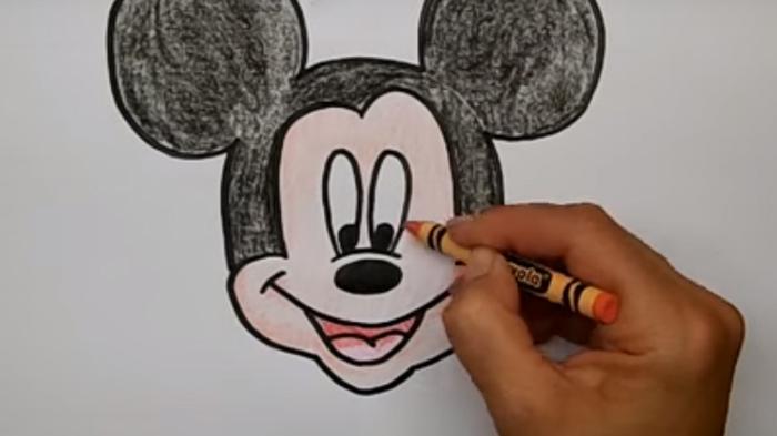 Detail Sketsa Gambar Mickey Mouse Untuk Anak Anak Nomer 19