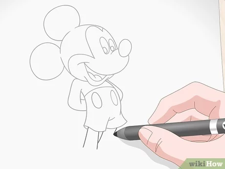 Detail Sketsa Gambar Mickey Mouse Untuk Anak Anak Nomer 24