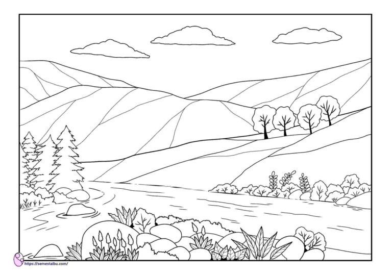 Detail Sketsa Gambar Tentang Seni Untuk Mewarnai Anak Sd Nomer 46