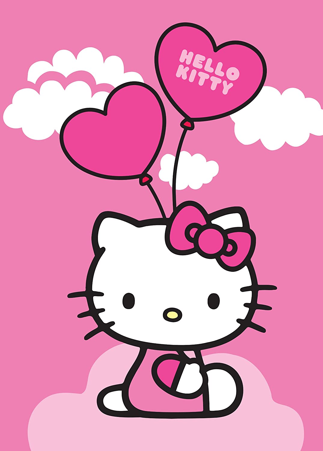 Detail Sketsa Hello Kitty Love Nomer 16