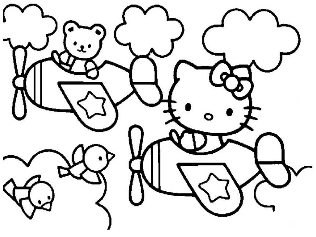 Detail Sketsa Hello Kitty Love Nomer 20