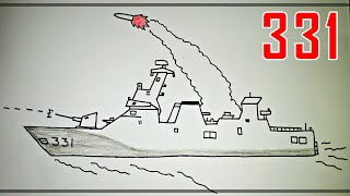 Detail Sketsa Kapal Perang Nomer 20