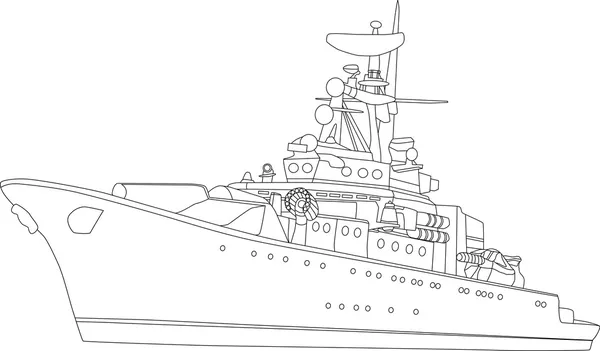Detail Sketsa Kapal Perang Nomer 42
