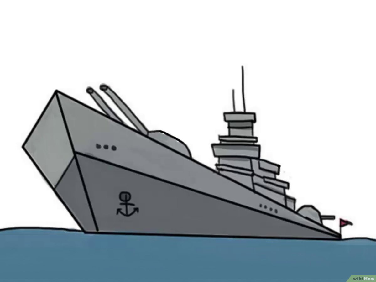 Detail Sketsa Kapal Perang Nomer 7