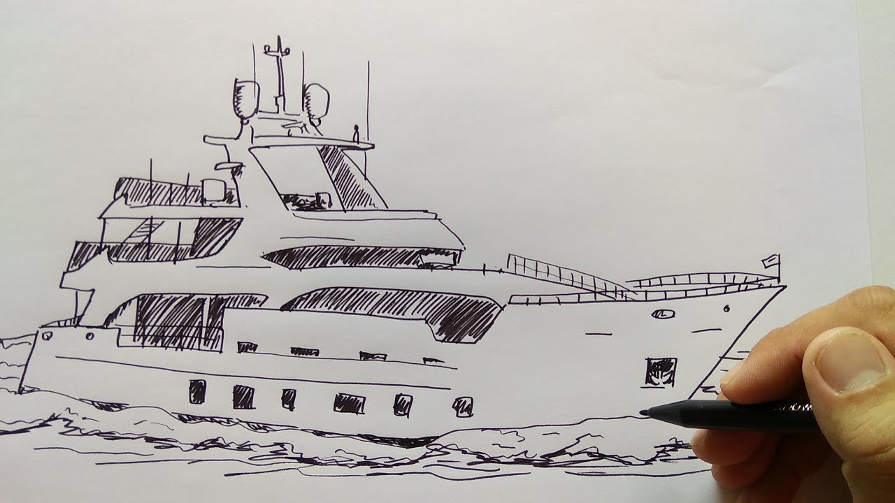 Sketsa Kapal Pesiar - KibrisPDR