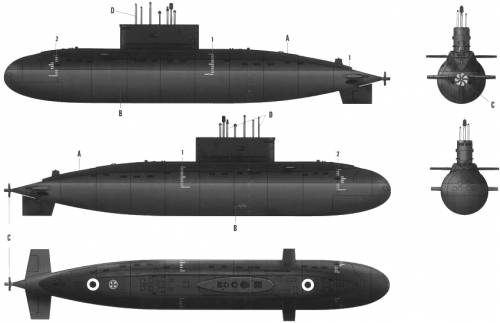 Detail Sketsa Kapal Selam Nomer 2