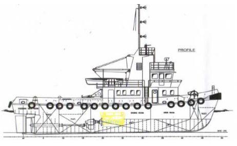 Detail Sketsa Kapal Tugboat Nomer 22