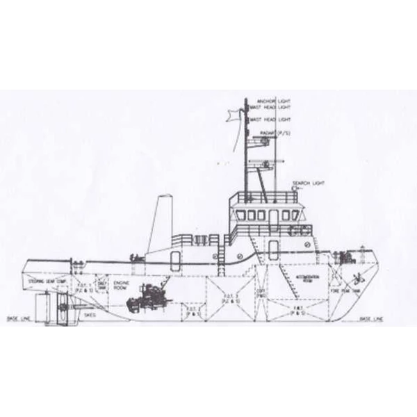 Detail Sketsa Kapal Tugboat Nomer 7