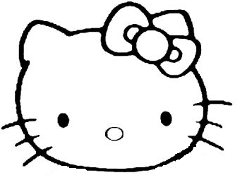 Sketsa Kepala Hello Kitty - KibrisPDR