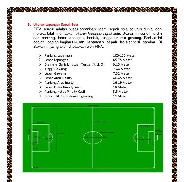 Detail Sketsa Lapangan Sepak Bola Nomer 48