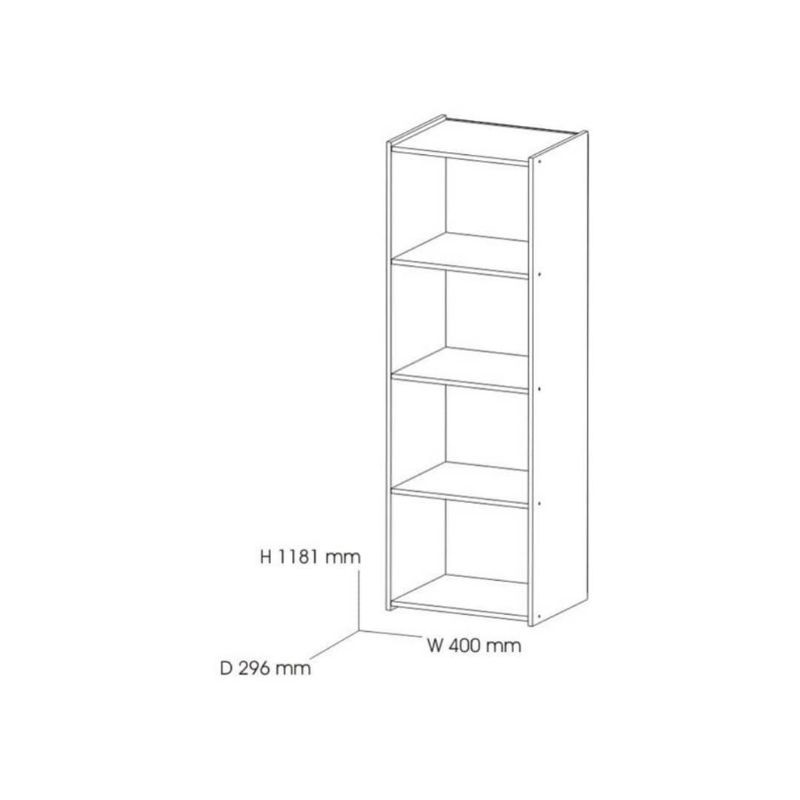 Detail Sketsa Lemari Buku Nomer 12