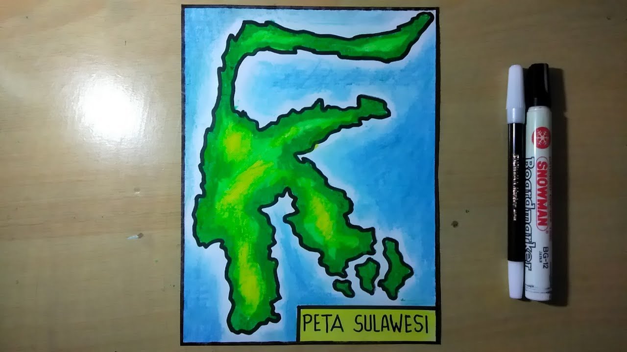 Detail Sketsa Pulau Sulawesi Nomer 5