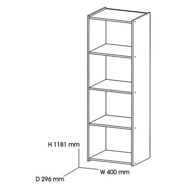 Detail Sketsa Rak Buku Nomer 6