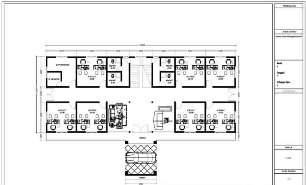 Detail Sketsa Tata Ruang Rapat Nomer 35