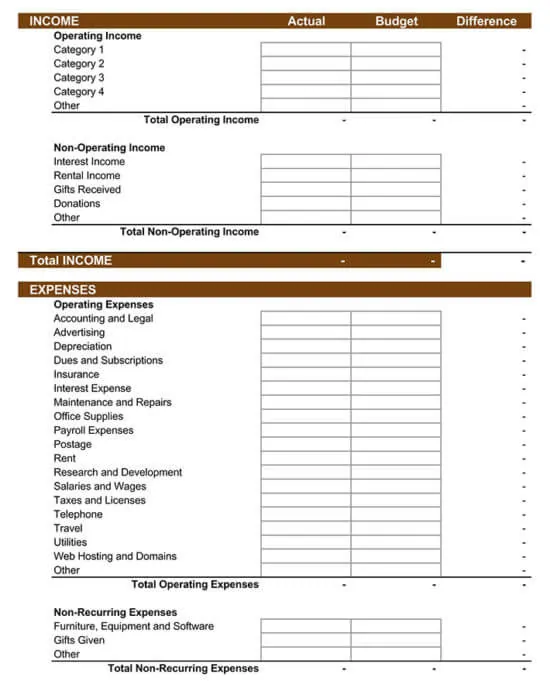 Detail Small Business Expenses Template Nomer 28
