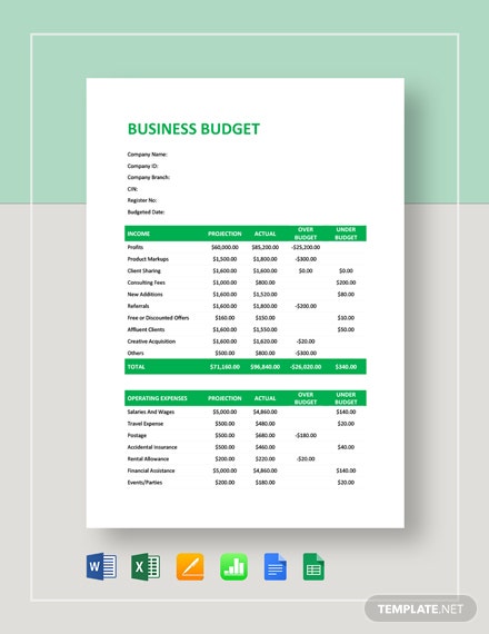 Detail Small Business Expenses Template Nomer 31