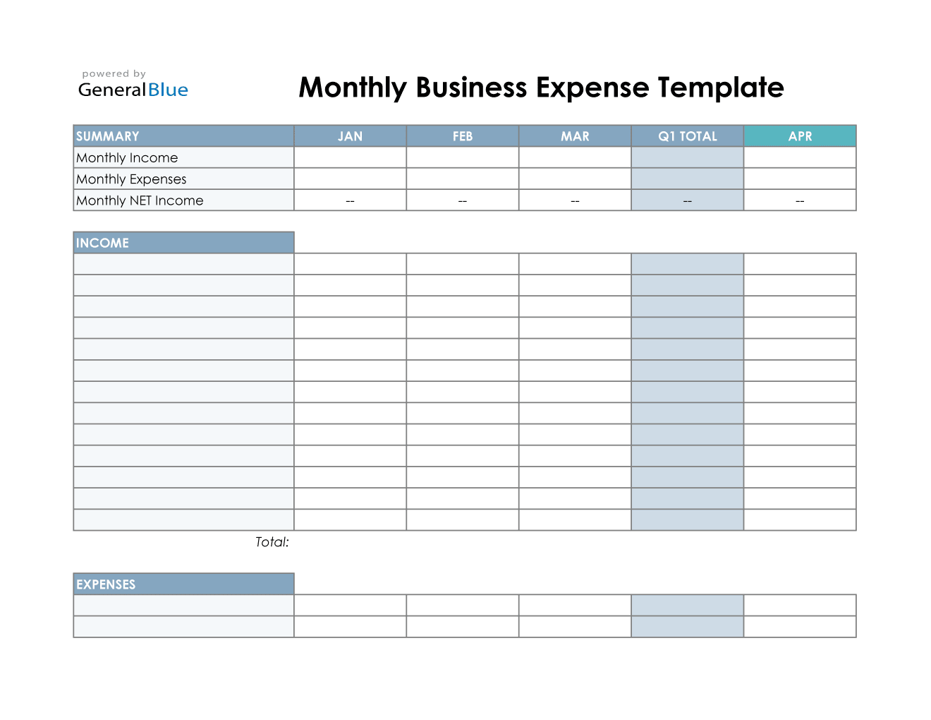 Detail Small Business Expenses Template Nomer 5