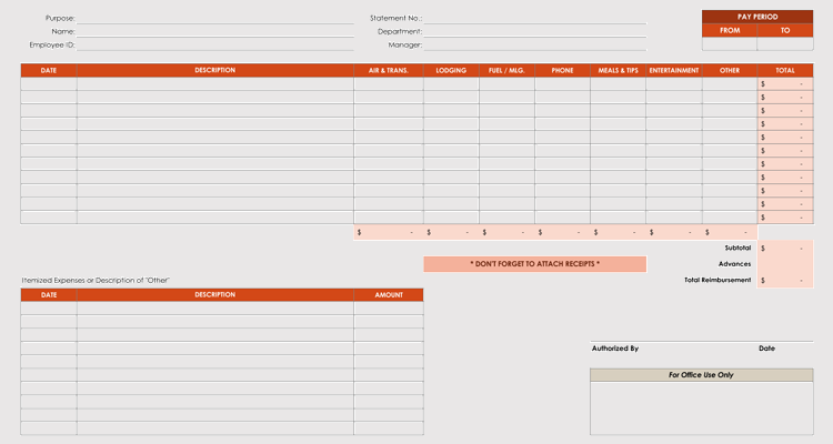 Detail Small Business Expenses Template Nomer 56