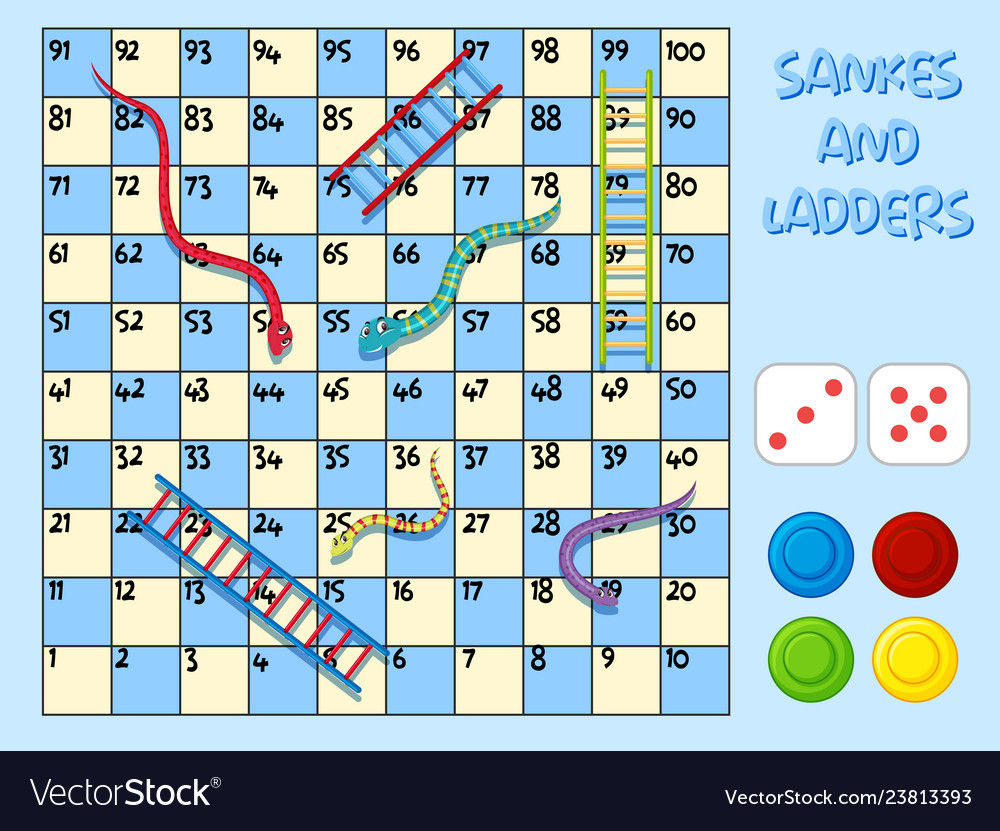 Detail Snakes And Ladders Template Nomer 3