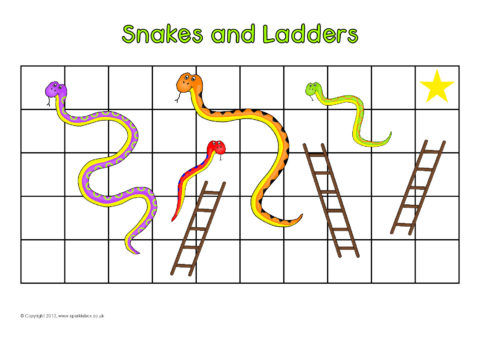 Detail Snakes And Ladders Template Nomer 22