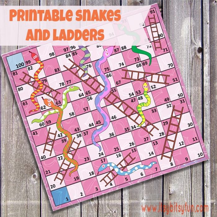 Detail Snakes And Ladders Template Nomer 25