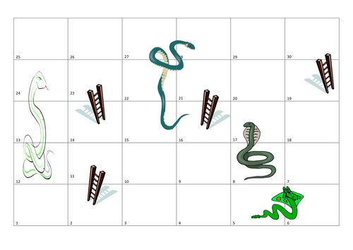 Detail Snakes And Ladders Template Nomer 31