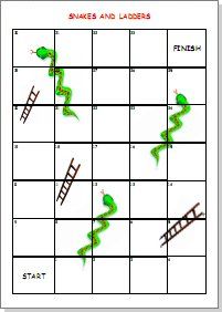 Detail Snakes And Ladders Template Nomer 39