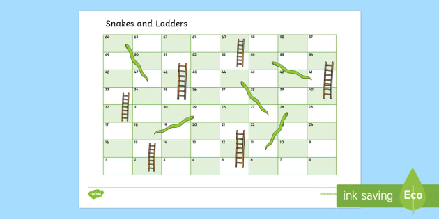 Detail Snakes And Ladders Template Nomer 7