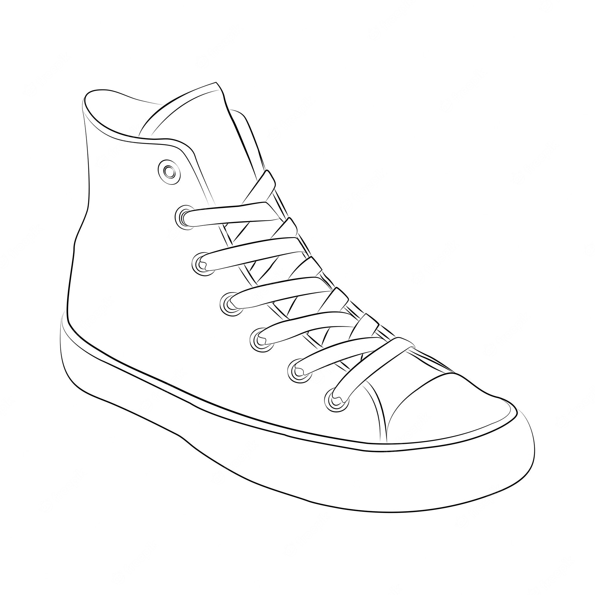 Detail Sneaker Template Printable Nomer 13