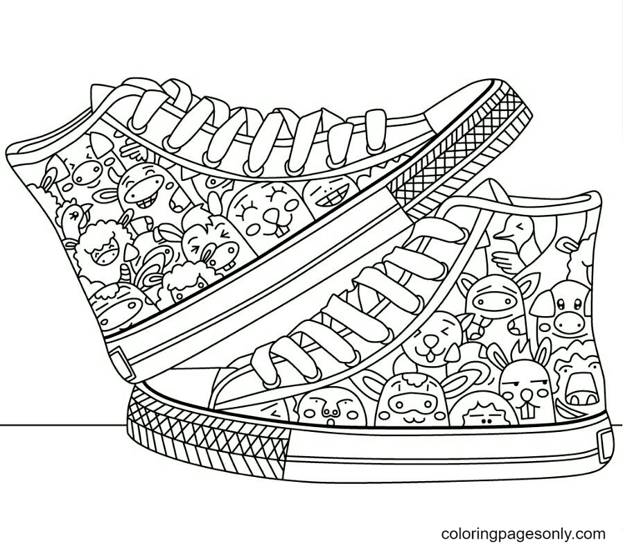 Detail Sneaker Template Printable Nomer 16