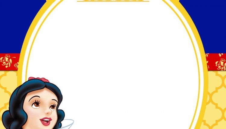 Detail Snow White Invitation Template Nomer 18