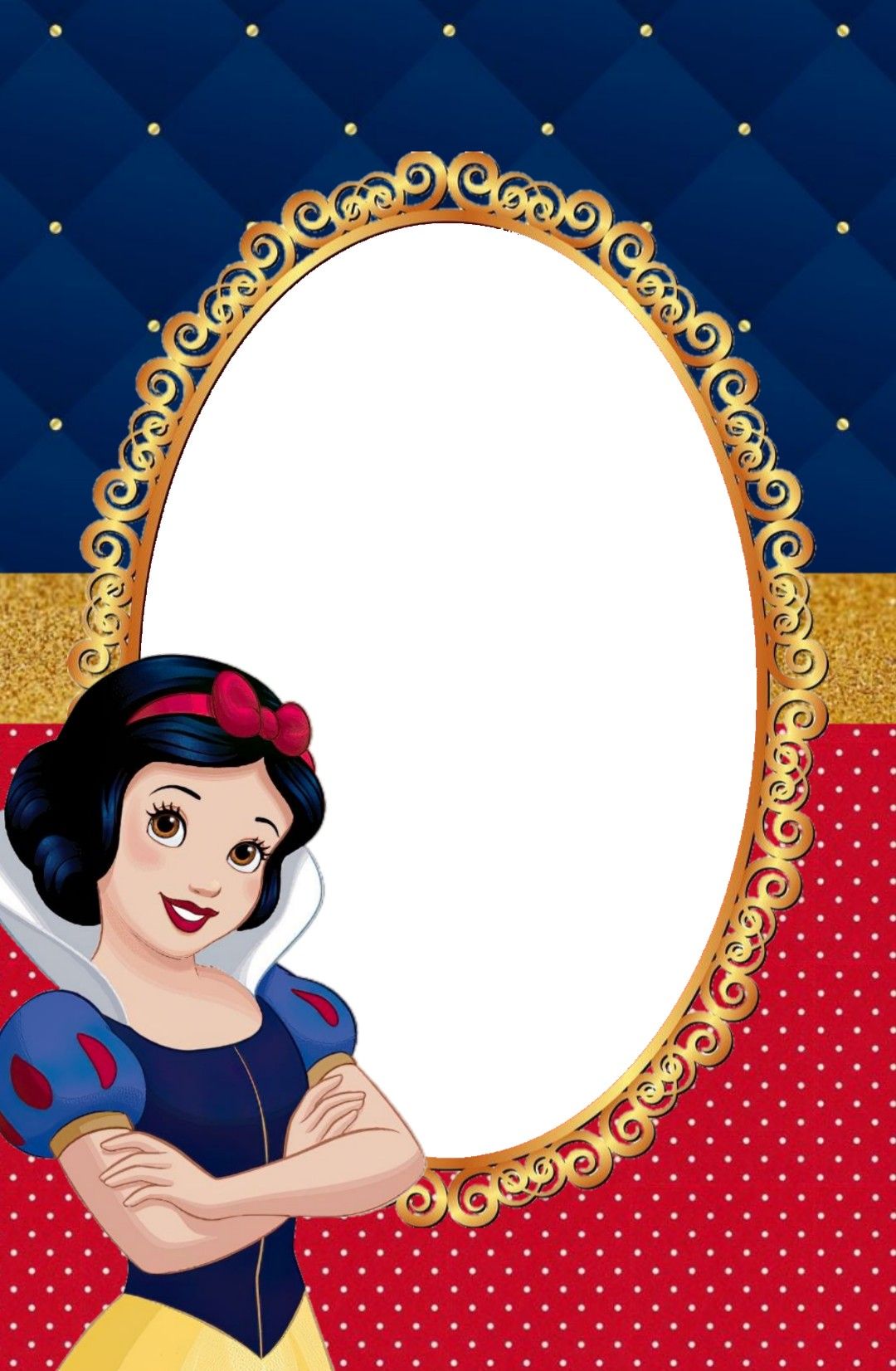 Detail Snow White Invitation Template Nomer 26