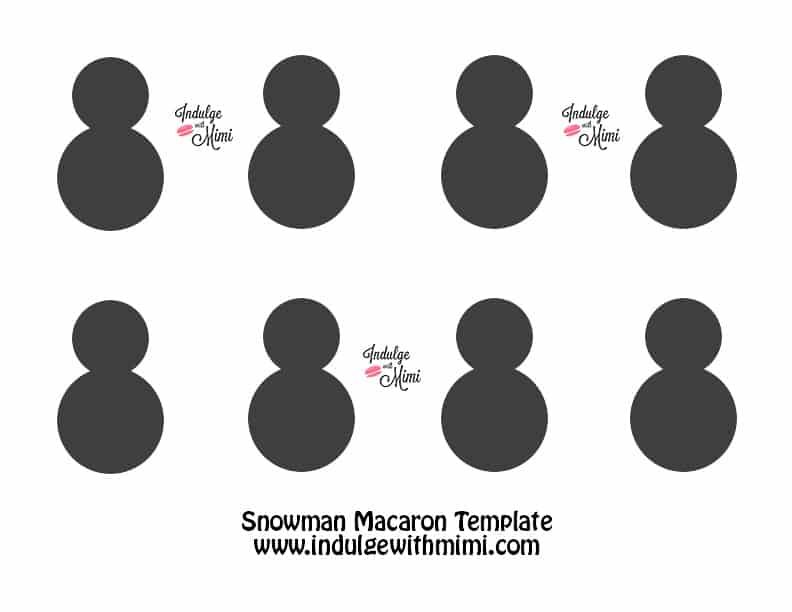 Detail Snowman Macaron Template Nomer 16