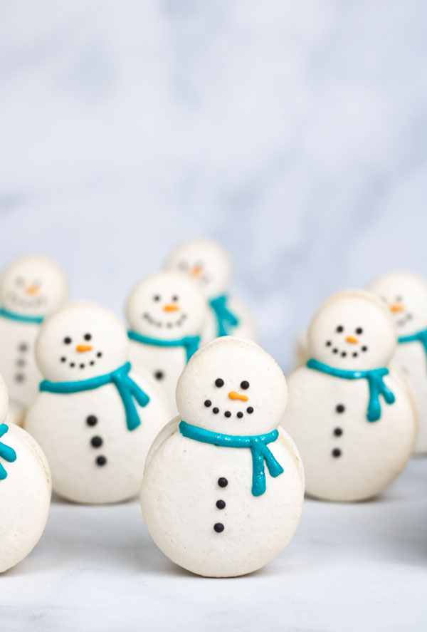 Detail Snowman Macaron Template Nomer 20