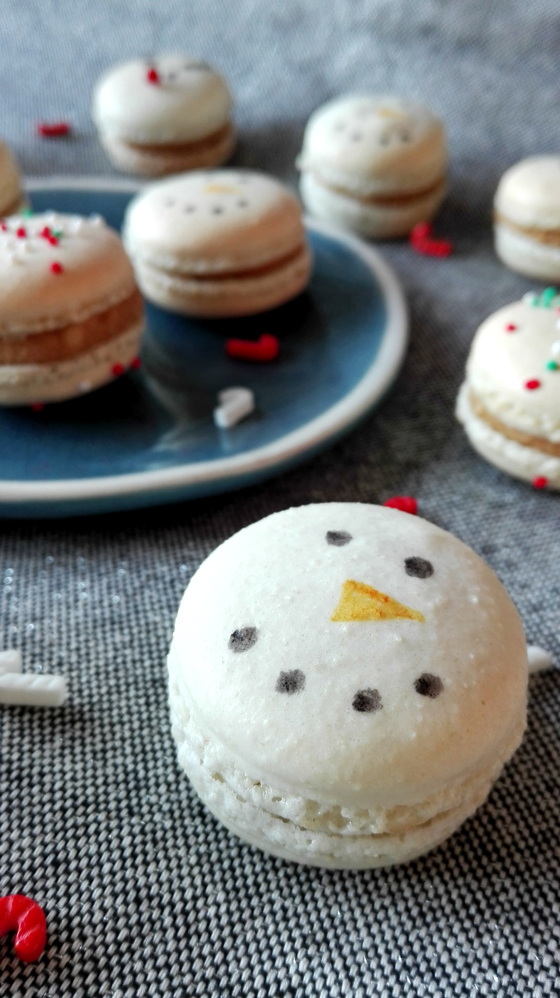 Detail Snowman Macaron Template Nomer 38