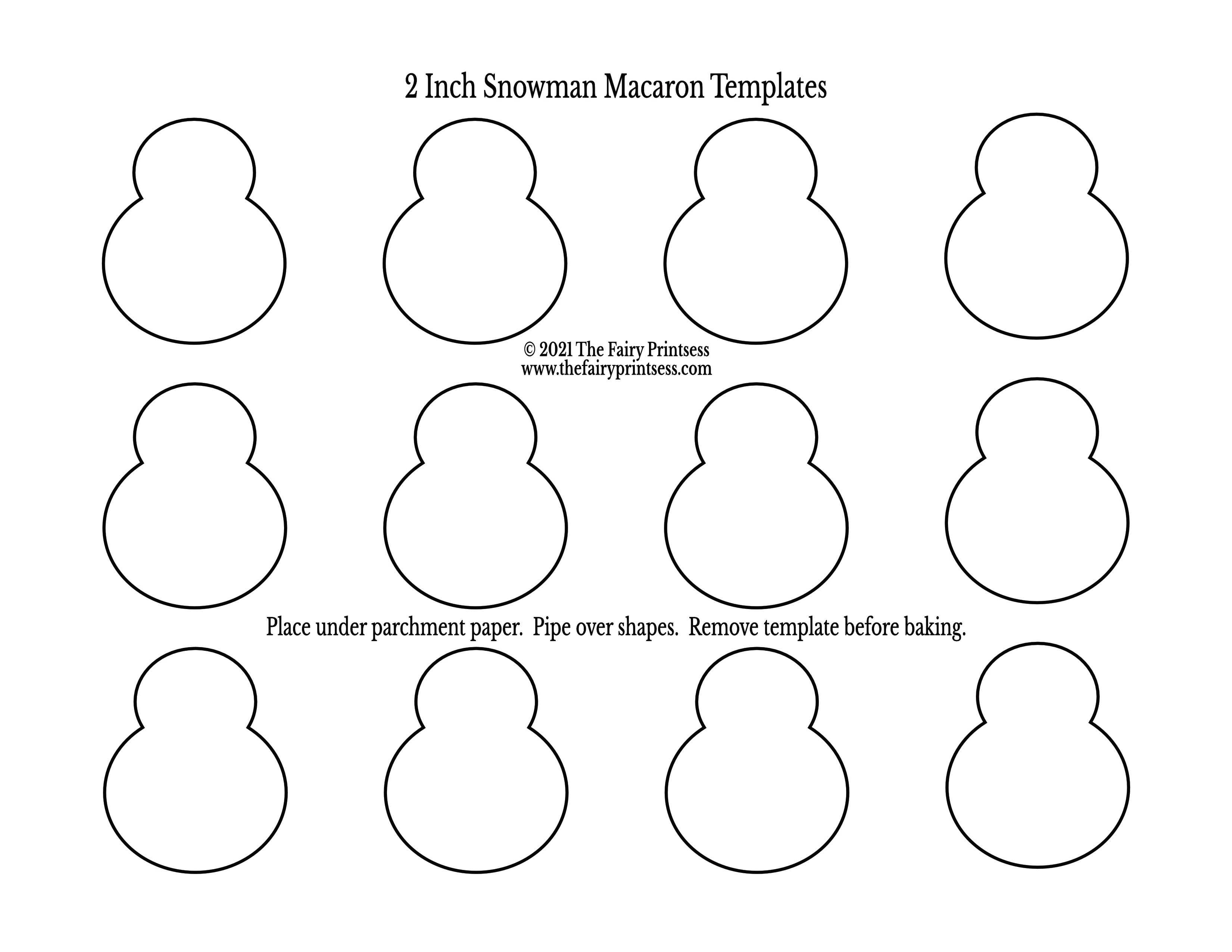 Detail Snowman Macaron Template Nomer 8