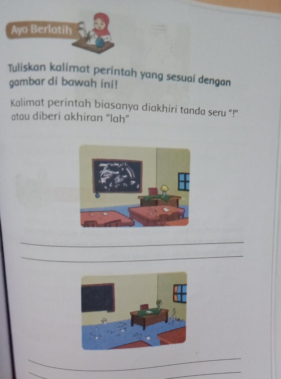 Detail Soal Bahasa Indonesia Membuat Kalimat Berdasarkan Gambar Kelas 2 Nomer 9