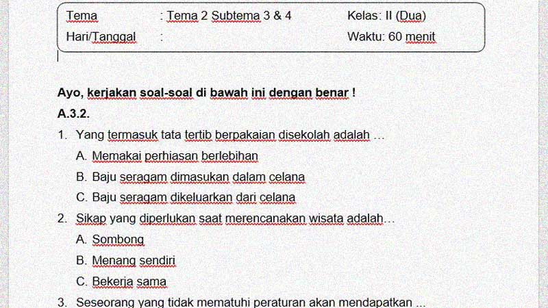 Detail Soal Bahasa Indonesia Membuat Kalimat Berdasarkan Gambar Kelas 2 Nomer 10