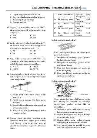 Detail Soal Gambar Kalor Smp Kelas 7 Dan Pembahasan Nomer 16