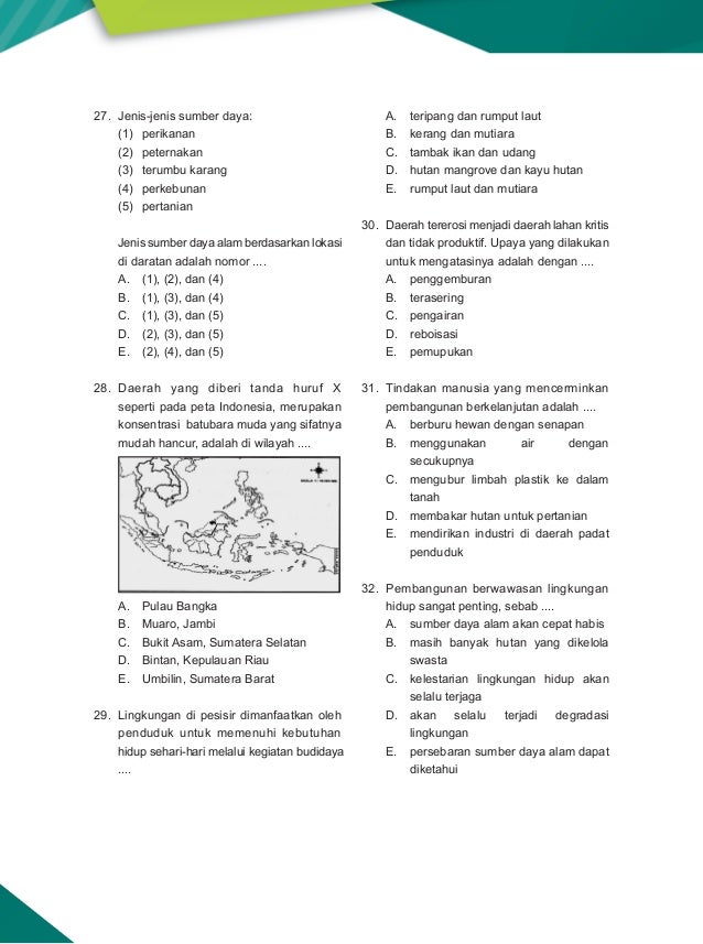 Detail Soal Geografi Sma Gambar Hutan Untuk Pariwisata Nomer 11