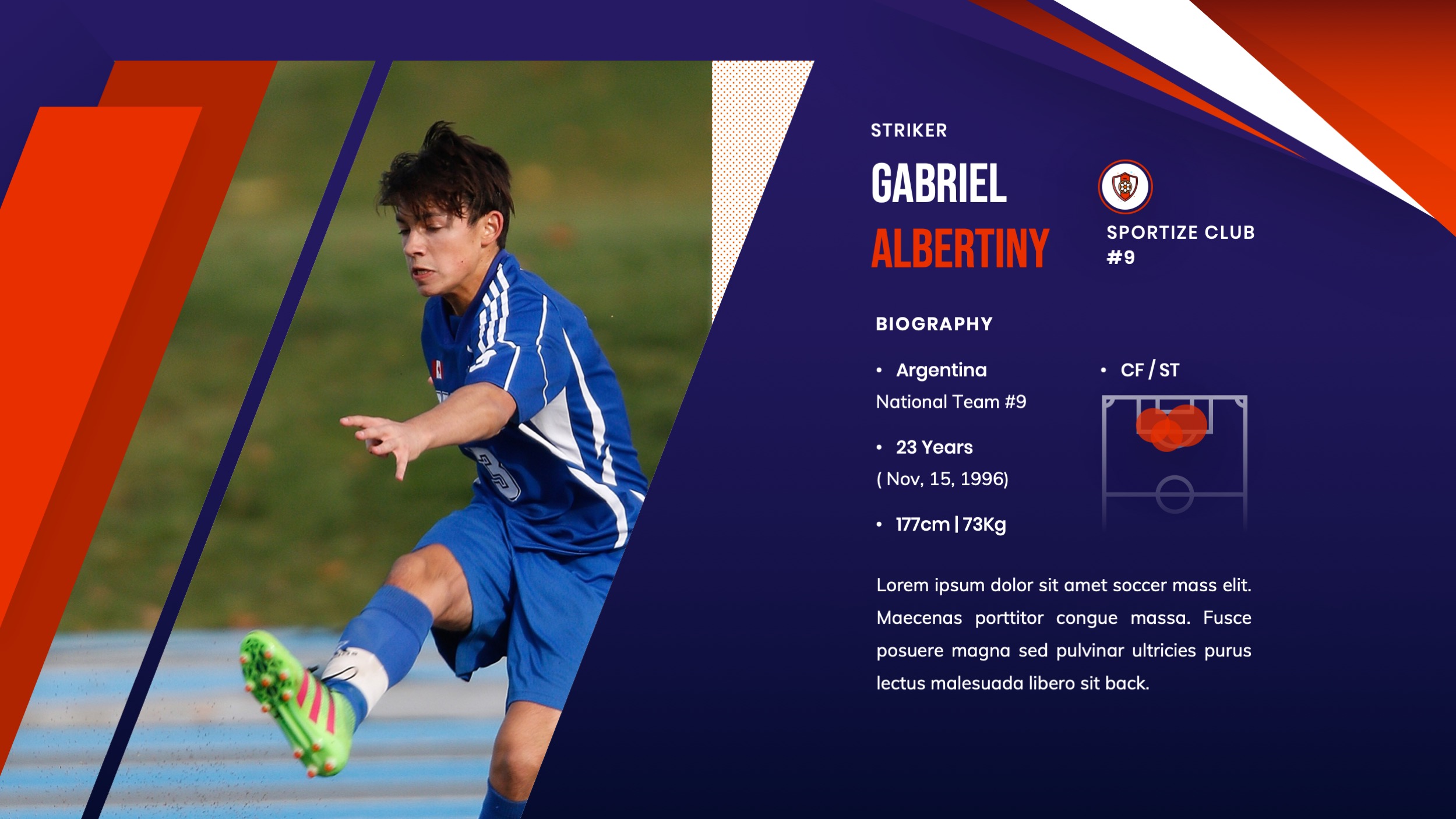 Detail Soccer Player Profile Template Nomer 17