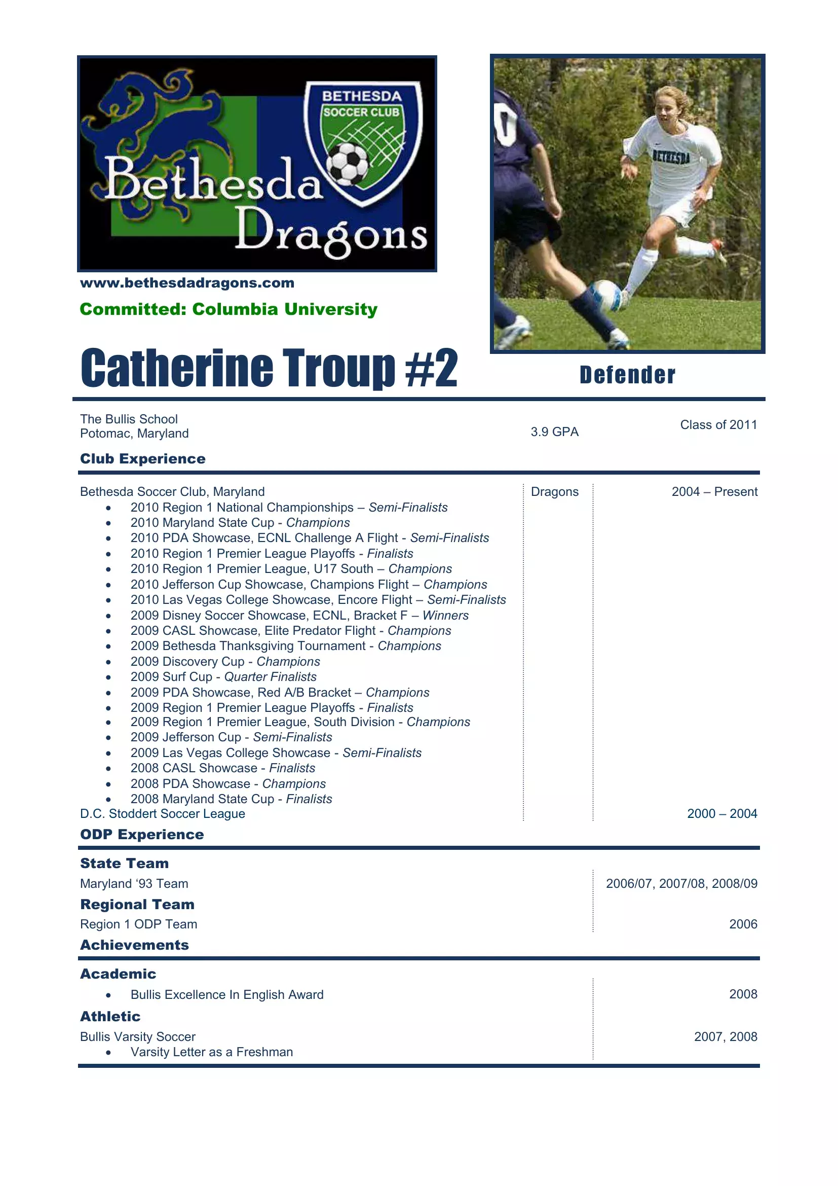 Detail Soccer Player Profile Template Nomer 3