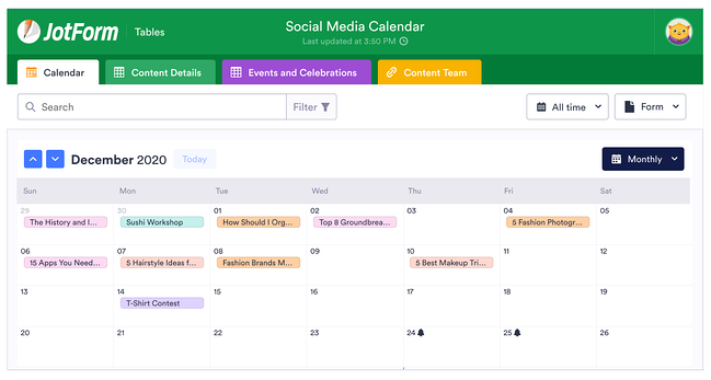 Detail Social Media Calendar Template Nomer 20