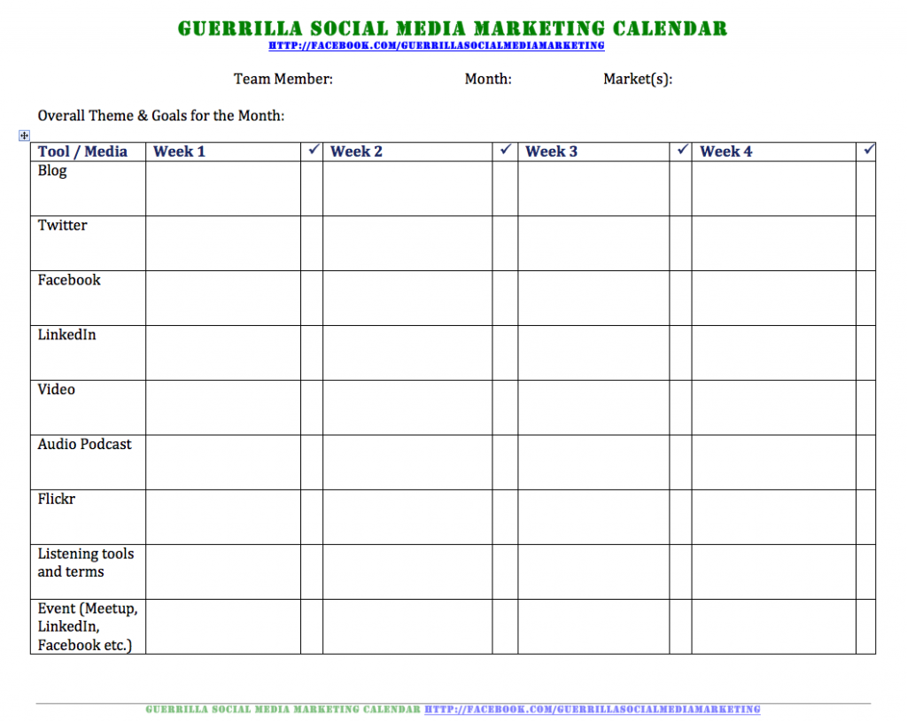 Detail Social Media Event Marketing Plan Template Nomer 51