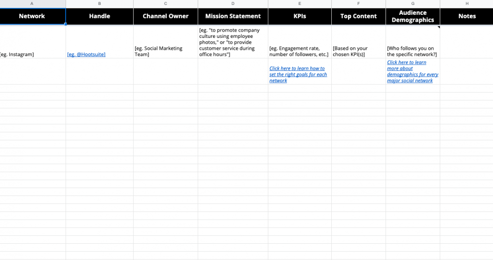 Detail Social Media Excel Template Nomer 12