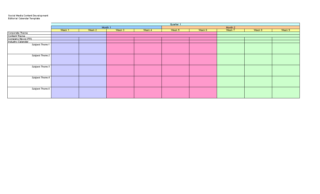 Detail Social Media Excel Template Nomer 23