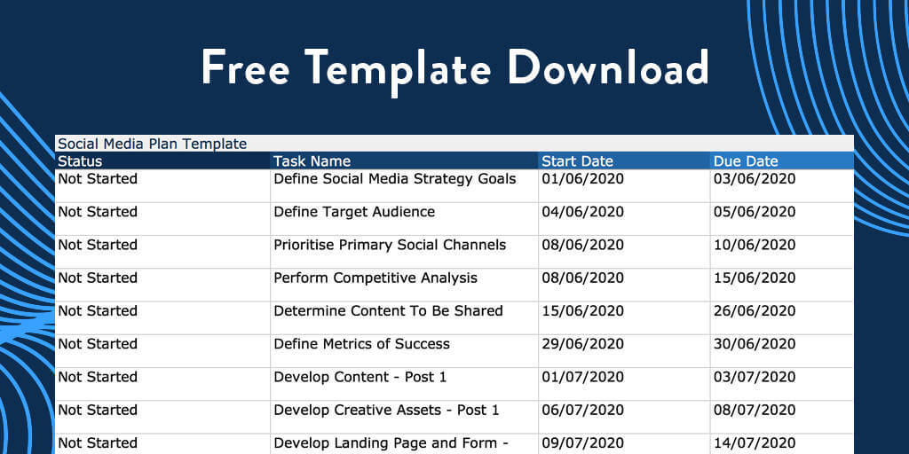 Detail Social Media Excel Template Nomer 43