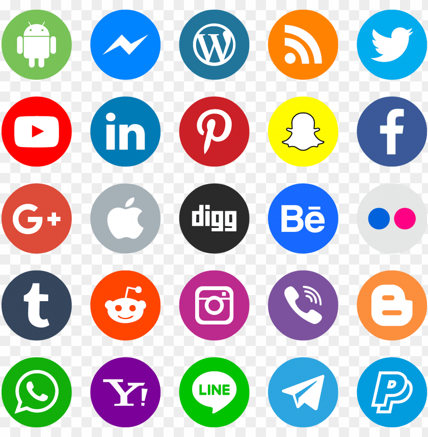 Detail Social Media Icons Png Free Download Nomer 9