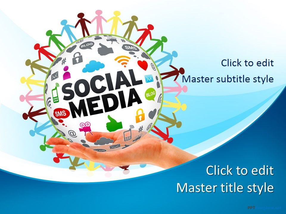 Detail Social Media Ppt Template Nomer 29